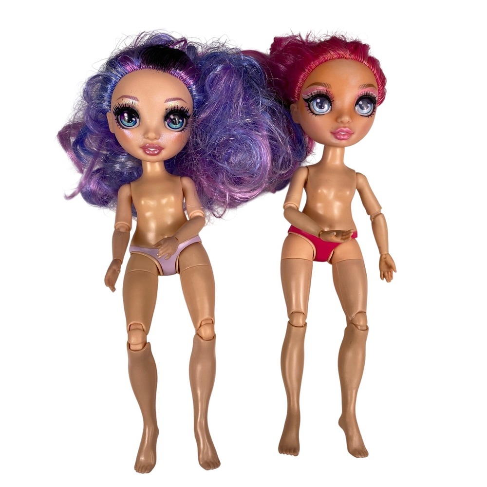 Rainbow High Emi Vanda & Stella Monroe Nude Doll Lot MGA Articulated Dolls